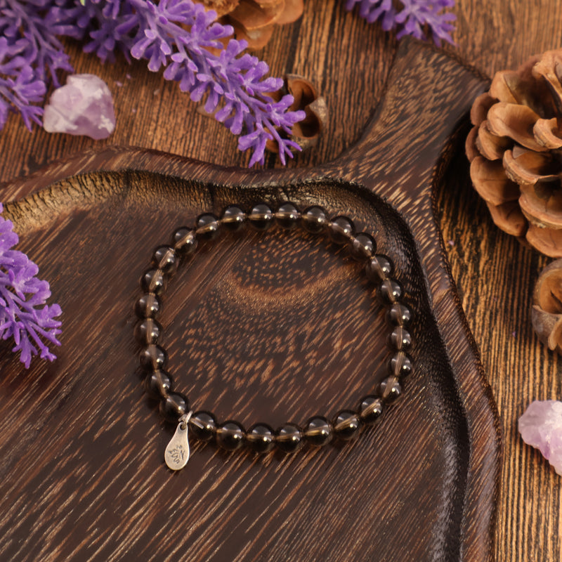 ARIES - PULSERA DE CUARZO AHUMADO RIQUEZA
