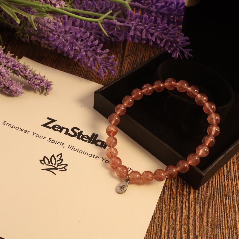 AQUARIUS - STRAWBERRY CRYSTAL BRACELET-4