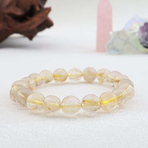 GOLDEN RUTILATED CRYSTAL BRACELET-1