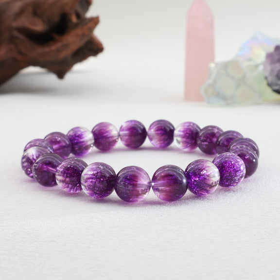 PURPLE FIREWORKS SUPER SEVEN CRYSTAL BRACELET-1
