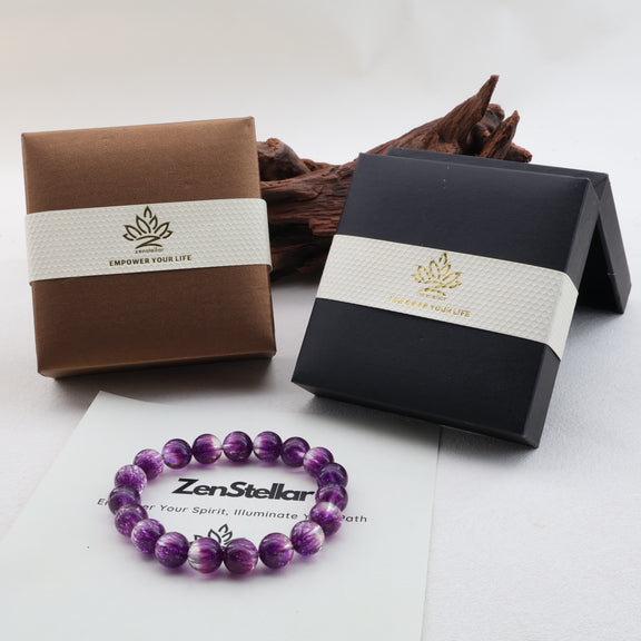 PURPLE FIREWORKS SUPER SEVEN CRYSTAL BRACELET-6