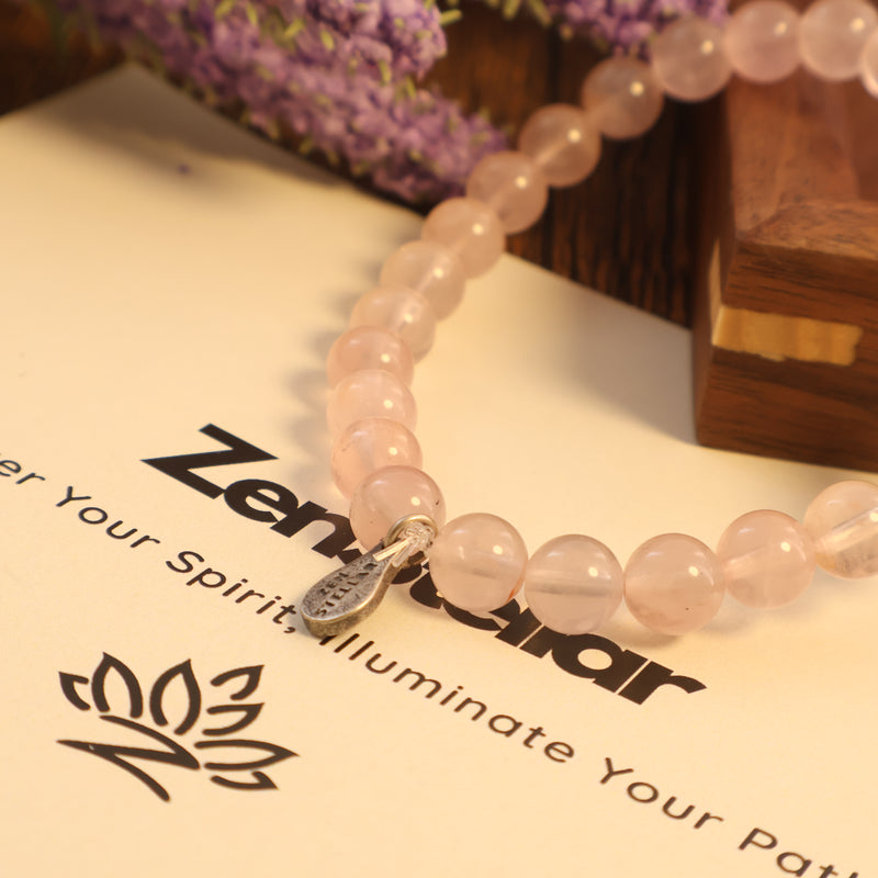 TAURUS - HARMONIOUS ROSE QUARTZ BRACELET-3