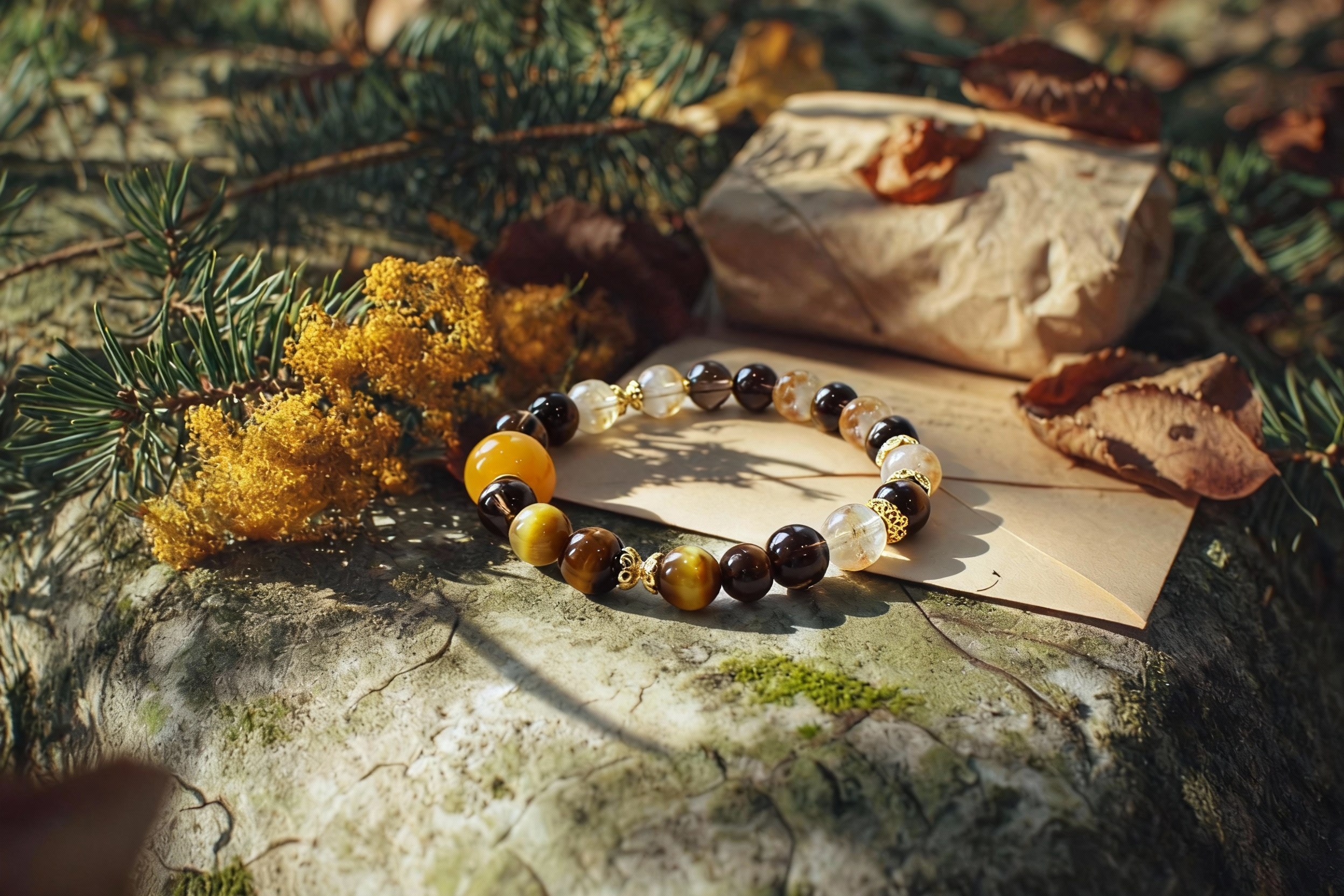 Autumn Crystals and the Energy of Grounding:How AI Crystal Bracelets Support Stability, Reflection, and Emotional Clarity