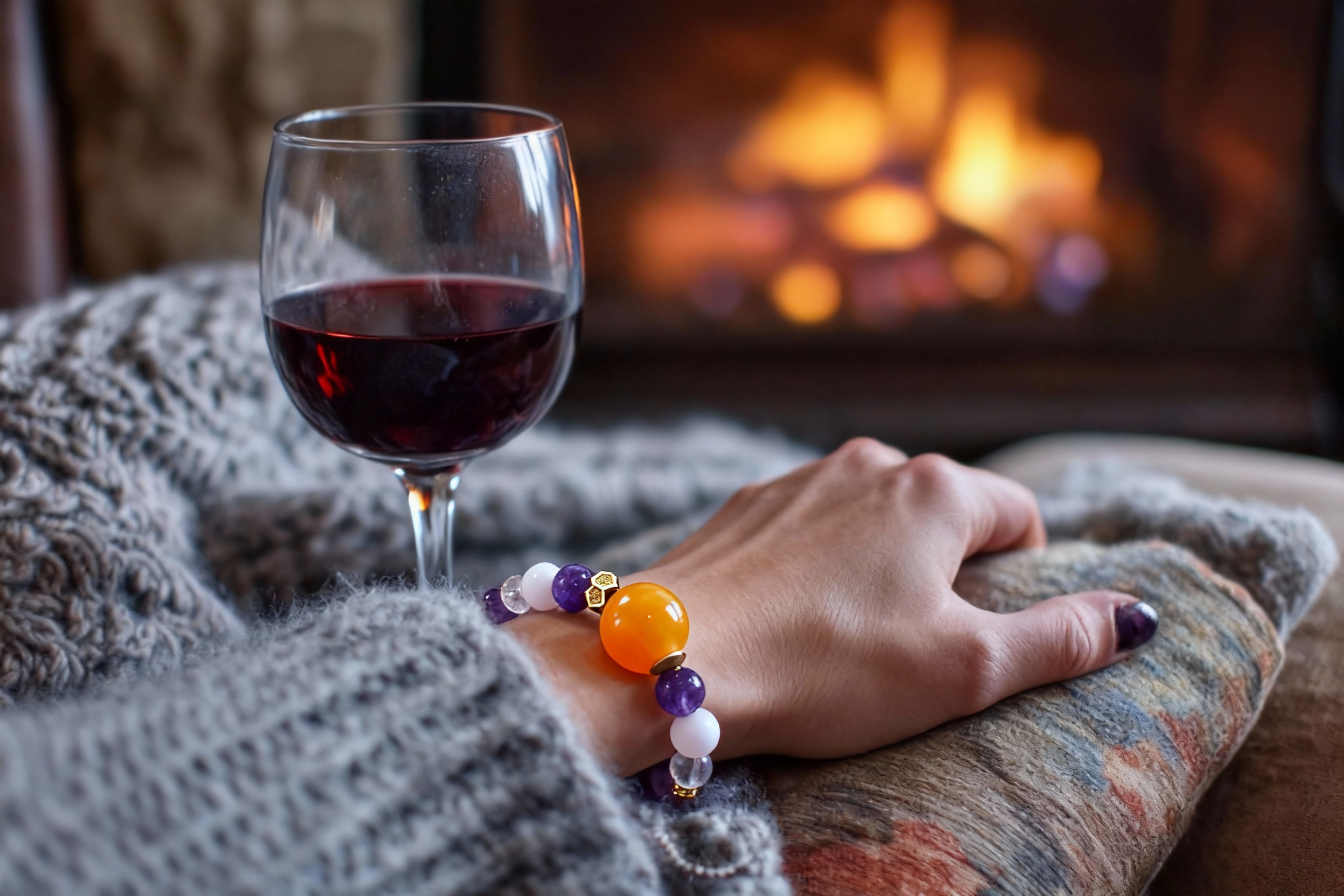 Winter Crystals and the Energy of Stillness:How AI Crystal Bracelets Support Calm, Protection, and Inner Strength