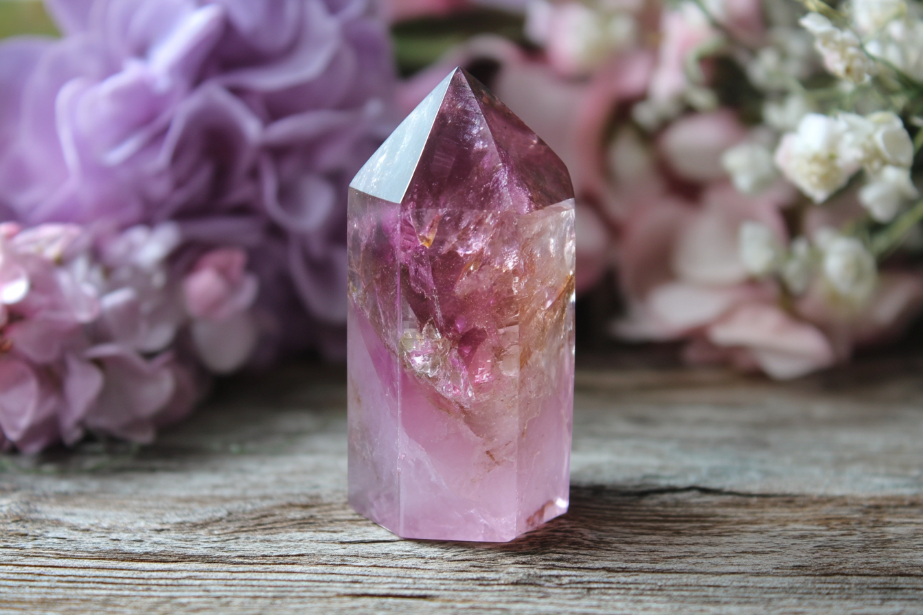 Cherry Blossom Super Seven Crystals Benefits: Soul Renewal and Feminine Radiance