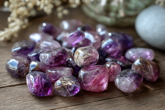 Purple Rutilated Quartz Healing Properties: The Crystal of Spiritual Insight, Emotional Wisdom, and Crown Activation