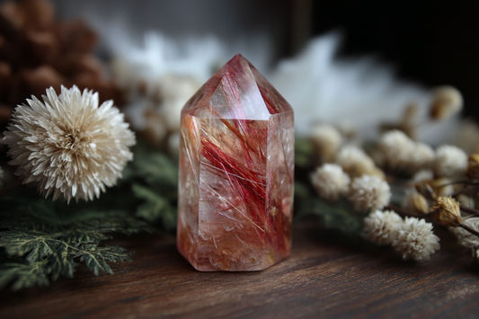 Red Rutilated Quartz Healing Properties: The Crystal of Vital Energy, Courageous Healing, and Passionate Alignment