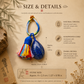 Natural crystal tassel charm size and details showing teardrop stone, handwoven cord and tassel