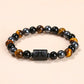 Pisces Tiger’s Eye and black hematite zodiac bracelet