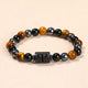 Aries Tiger’s Eye and black hematite zodiac bracelet