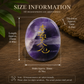 Natural amethyst Reiki symbol stone size and dimensions
