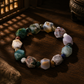 Natural Ocean Chalcedony stretch bracelet with freeform beads