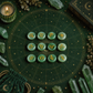Green Aventurine 12 zodiac crystal stones set