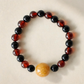 Scorpio Obsidian and Garnet crystal bracelet product showcase