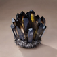Smoky quartz crystal cluster decorative home decor piece