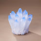 Blue quartz crystal cluster decorative home decor piece