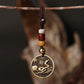 Snake Chinese Zodiac brass keychain