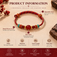 Red Agate braided bracelet size and product details