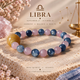 Libra zodiac crystal bracelet with Rose Quartz and Kyanite AI Companion Core