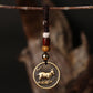 Goat Chinese Zodiac brass keychain