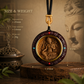 Green Tara sandalwood pendant necklace size and weight details