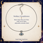 Evil eye necklace size showing 40 cm chain and 7 cm extender