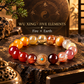 Wu Xing Five Elements crystal bracelet in Fire and Earth pairing
