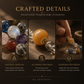 AI companion bracelet crafted with natural crystals, NFC connection bead and thoughtful handmade design details
