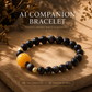 Starry Shield Silver Obsidian protection crystal bracelet with AI companion experience