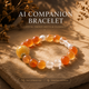 Bloom Aura Flower Agate growth crystal bracelet with AI companion experience
