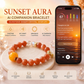 SUNSET AURA AI Companion Bracelet with Sunstone Moonstone NFC Smart Crystal Jewelry