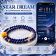 Star Dream AI Companion Bracelet with lapis lazuli crystal beads, NFC smart interaction and personalized daily guidance display
