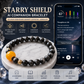 Starry Shield AI Companion Bracelet with silver obsidian crystal beads, NFC smart interaction and personalized daily guidance display