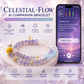 Celestial Flow AI Companion Bracelet with Amethyst White Crystal Aquamarine and Smart NFC Bead