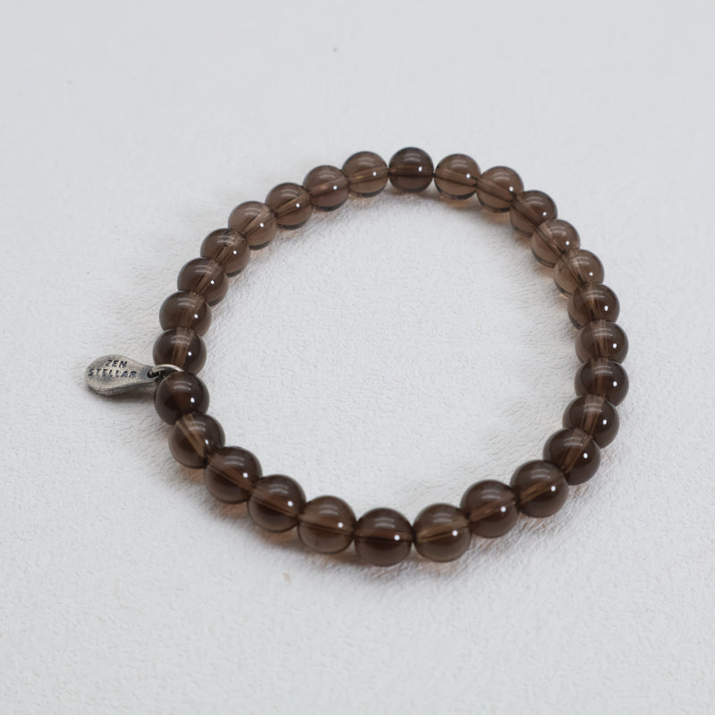 Earthbound Calm Rauchquarz-Armband – 925 Sterlingsilber