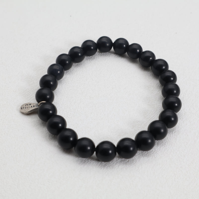 Bracciale in Giada Nera Midnight Ground – Argento Sterling 925
