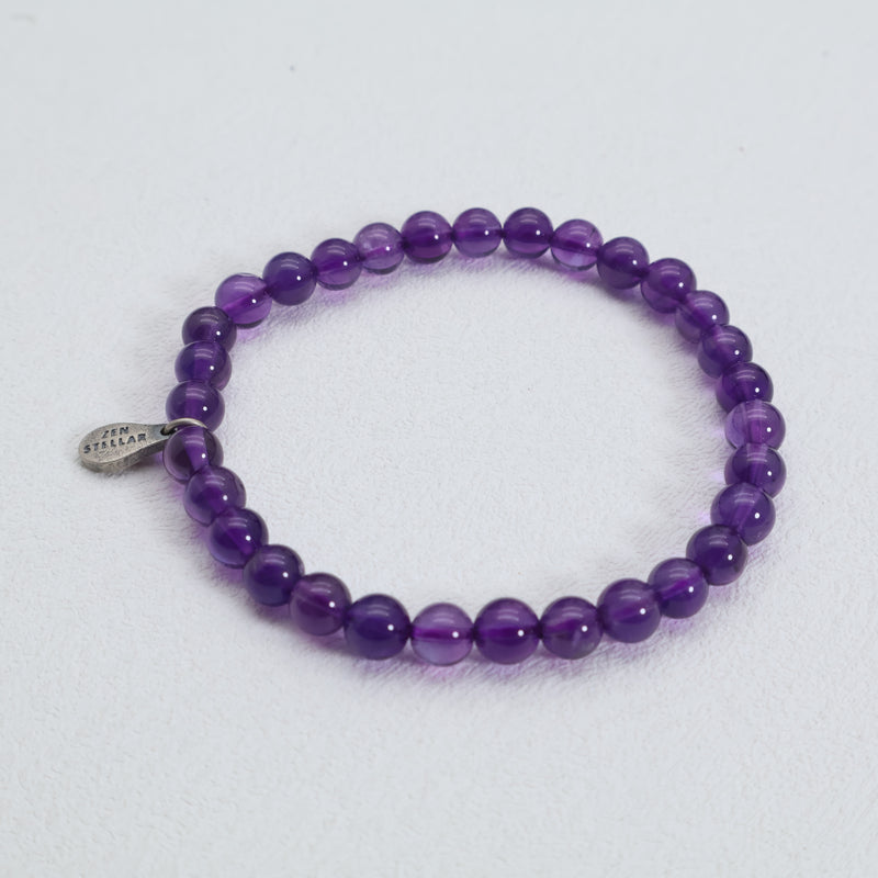 Violet Clarity Amethyst Bracelet – 925 Sterling Silver