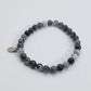 Pulseira Shadow Veil de Quartzo Rutilado Preto – Prata Esterlina 925