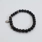 Silver Shadow Obsidian Bracelet – 925 Sterling Silver