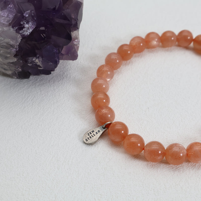 Solar Joy Sunstone Bracelet – 925 Sterling Silver