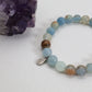 Pulseira de Calcita Névoa do Oceano – Prata Esterlina 925