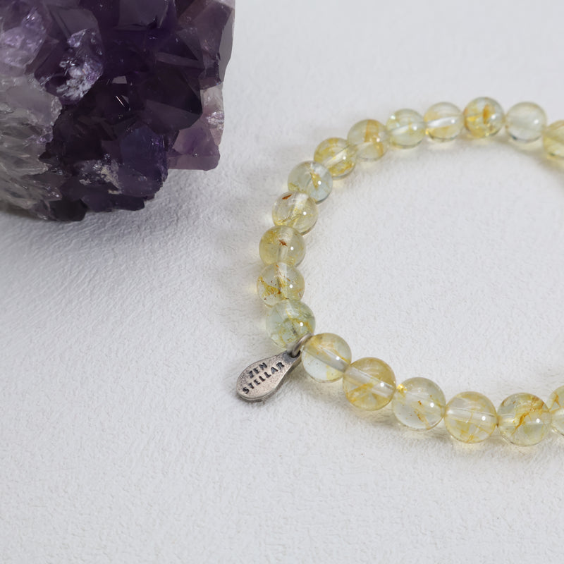 Golden Radiance Topaz Bracelet – 925 Sterling Silver