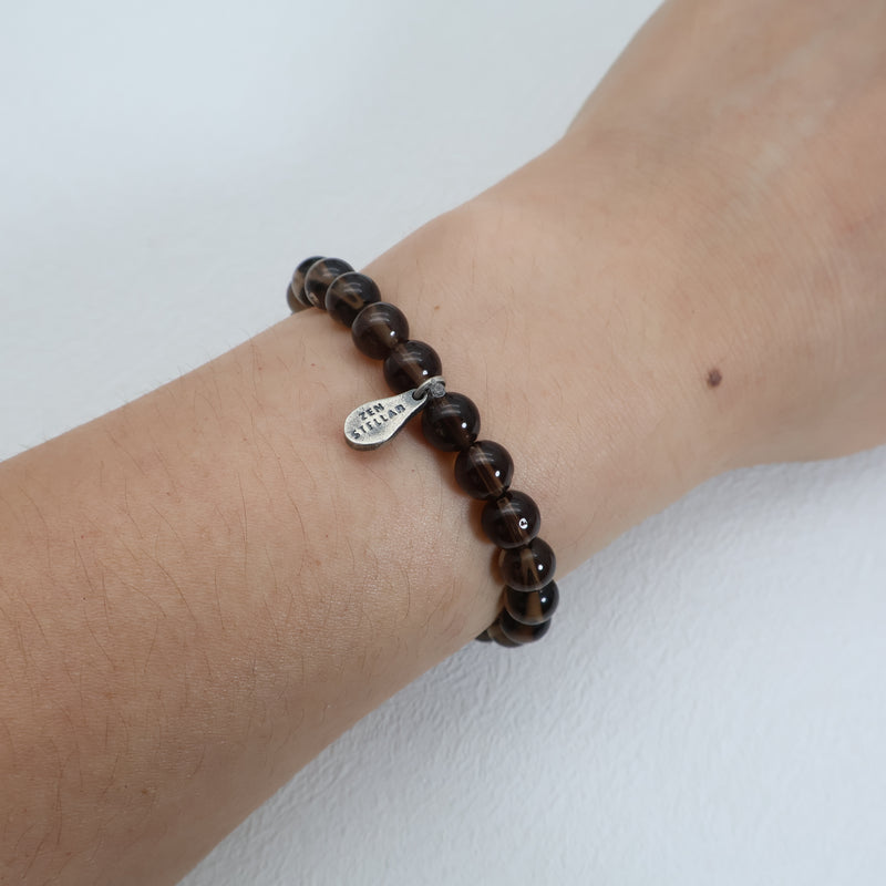 Earthbound Calm Rauchquarz-Armband – 925 Sterlingsilber