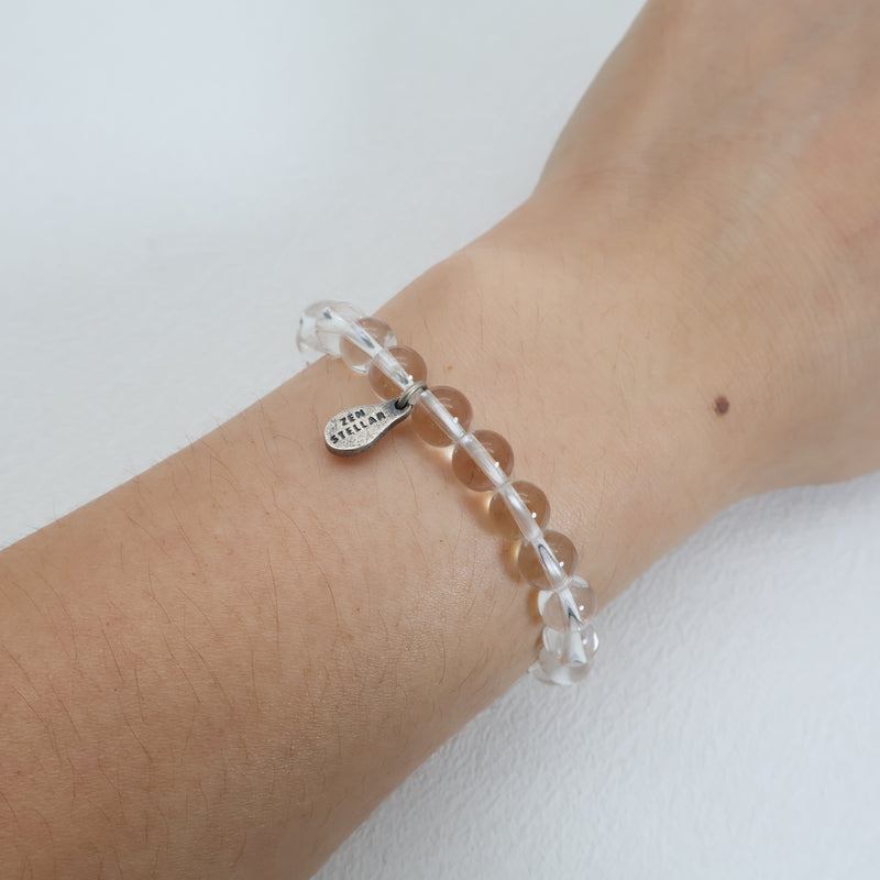 Pure Light Clear Quartz Bracelet – 925 Sterling Silver