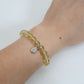 Golden Radiance Topaz Bracelet – 925 Sterling Silver