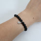 Midnight Shield Black Obsidian Bracelet – 925 Sterling Silver