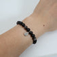Silver Shadow Obsidian Bracelet – 925 Sterling Silver