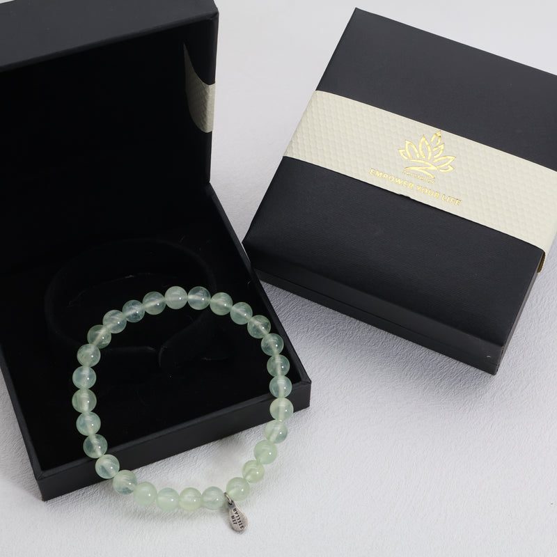 Bracciale Quiet Bloom in Prehnite – Argento Sterling 925
