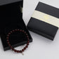 Crimson Strength Garnet Bracelet – 925 Sterling Silver
