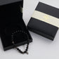 Silver Shadow Obsidian Bracelet – 925 Sterling Silver